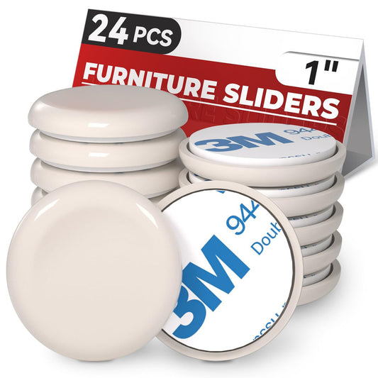 Furniture Sliders for Carpet, Adhesive Chair Leg Sliders for Hardwood Floors, Furniture Movers Sliders for Furniture, Furniture Sliders Move Furniture Easily