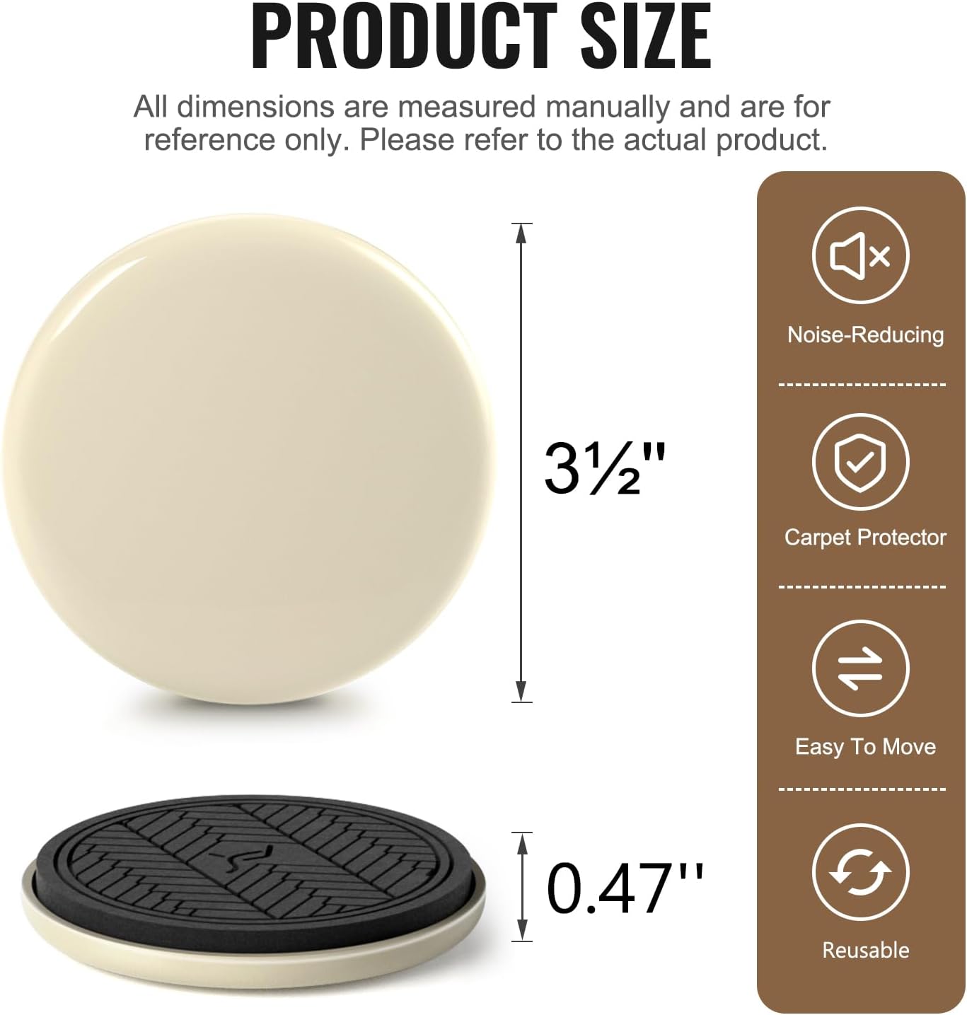 Furniture Sliders for Carpet, Adhesive Chair Leg Sliders for Hardwood Floors, Furniture Movers Sliders for Furniture, Furniture Sliders Move Furniture Easily