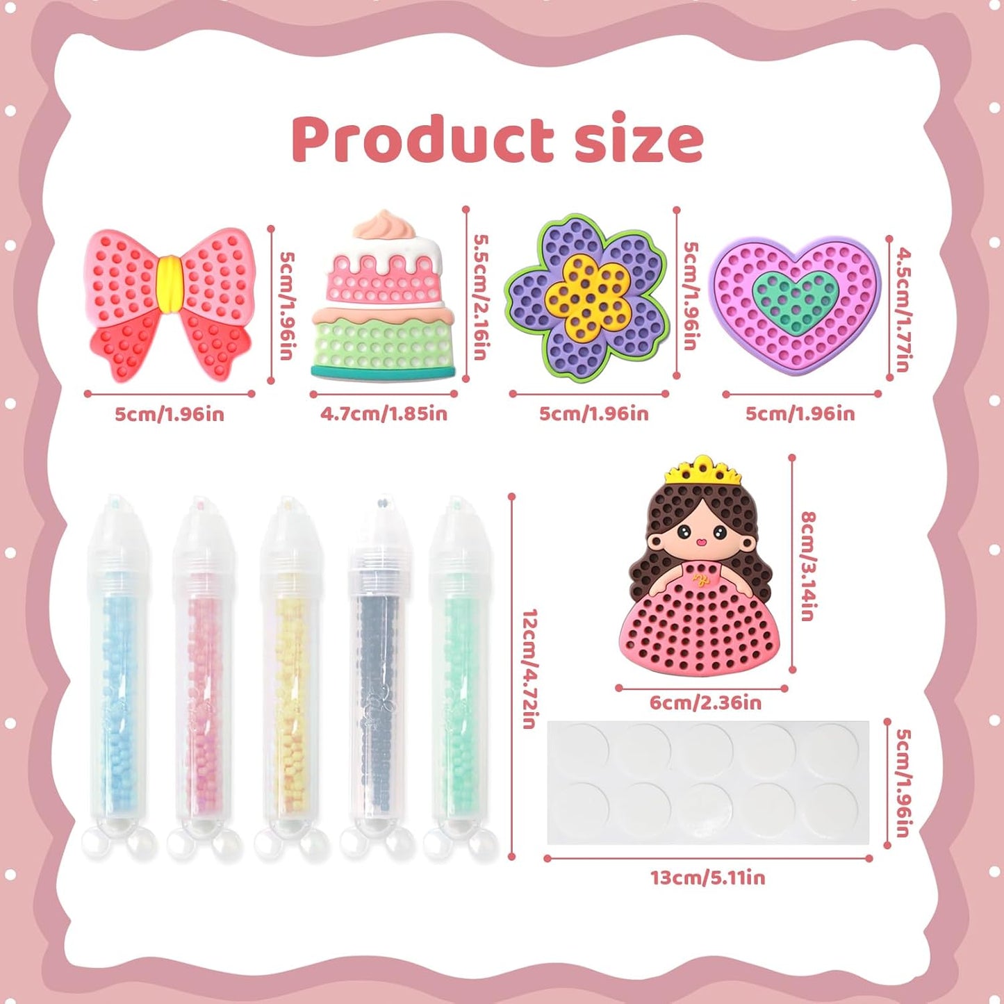 Bead Art Kits for Kids, Kids Painting Kits 5-8,Beads' Pen Arts and Crafts Kit for Ages 6-12,Bead Gem Painting Kit for Kids，Easy to DIY Mosaic Crafts Kit (Arts & Crafts)